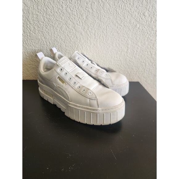 Puma Mayze Classic Platform Shoes 8 - Picture 1 of 5